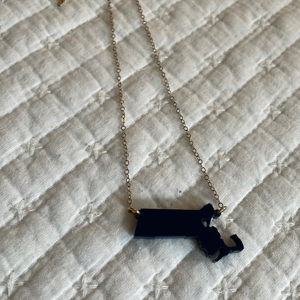 Moon & Lola Massachusetts / Boston necklace